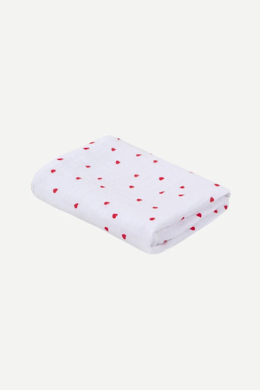 Рушник - Molly Heart muslin light 90X150 6