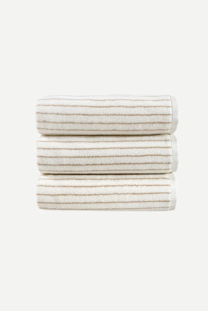 Полотенце Отель Premium - Microcotton Stripe Ecru-Kahve 50X90 550 г/м² 7