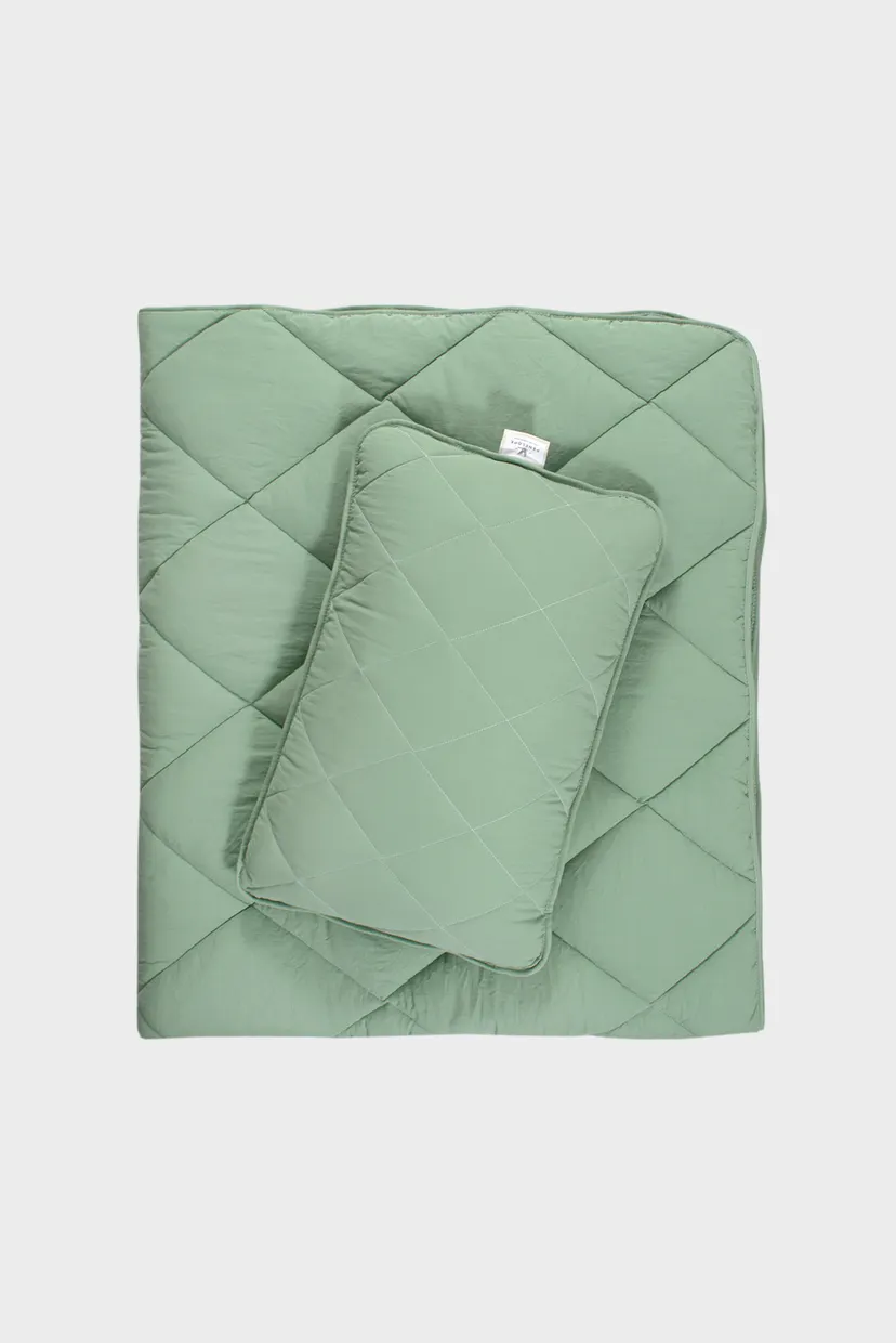 Набір ковдра з подушкою Penelope - Colors in Comfort green зелений полуторний 8