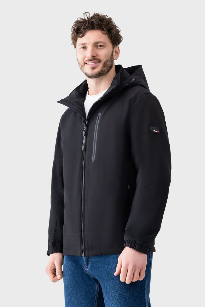Мужская черная куртка  jacket 7