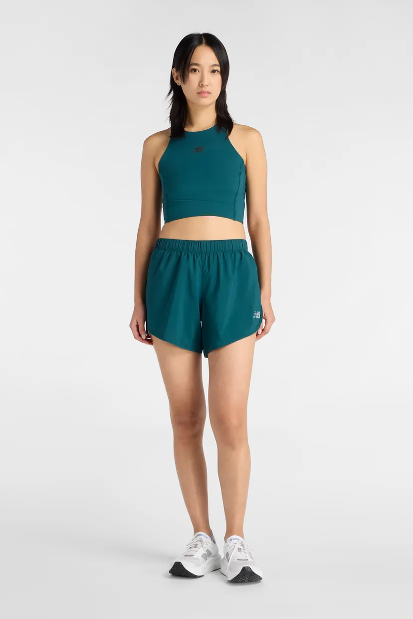 Жіночий бірюзовий топ NB Sleek Storage Race Crop 3