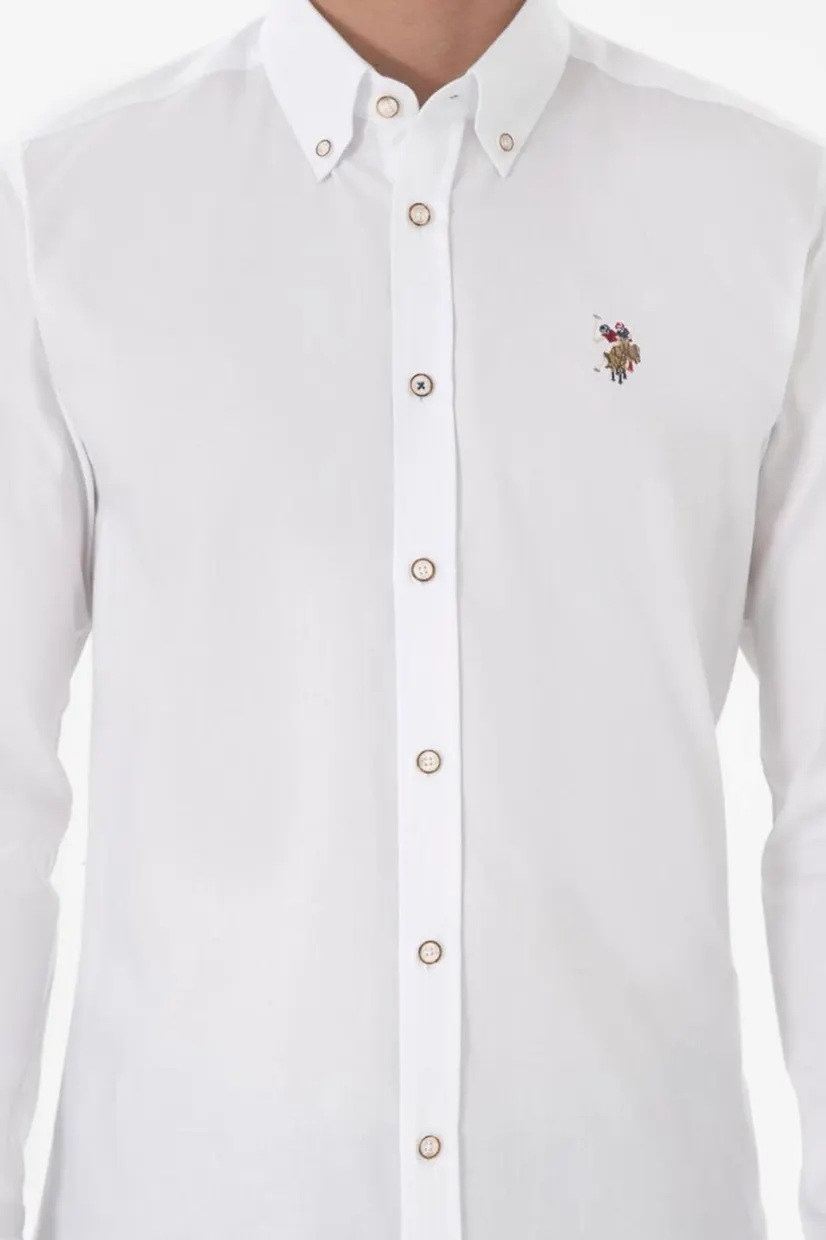 Чоловіча біла сорочка 3