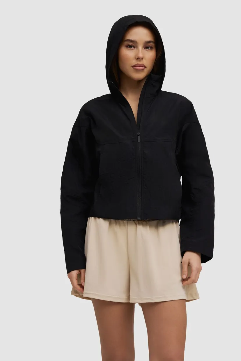 Женская черная ветровка windbreaker 7