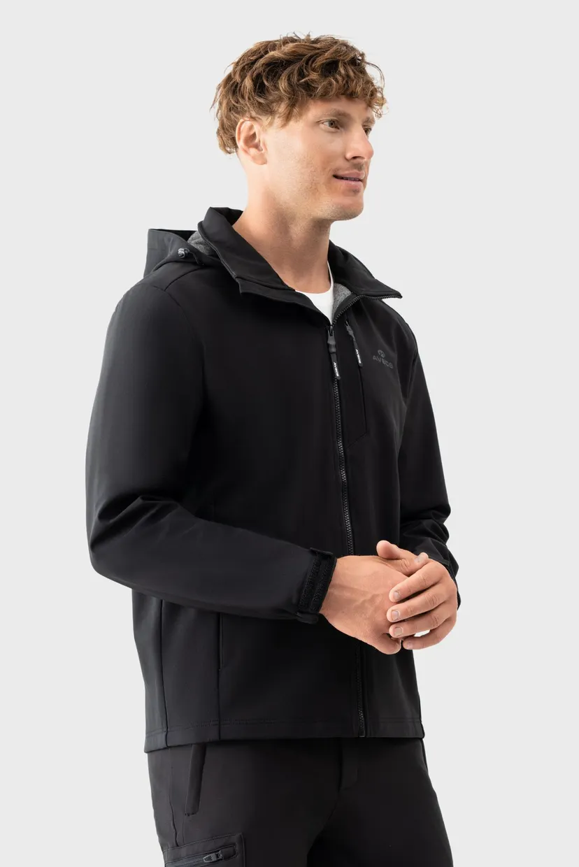 Чоловіча чорна вітровка windbreaker 4