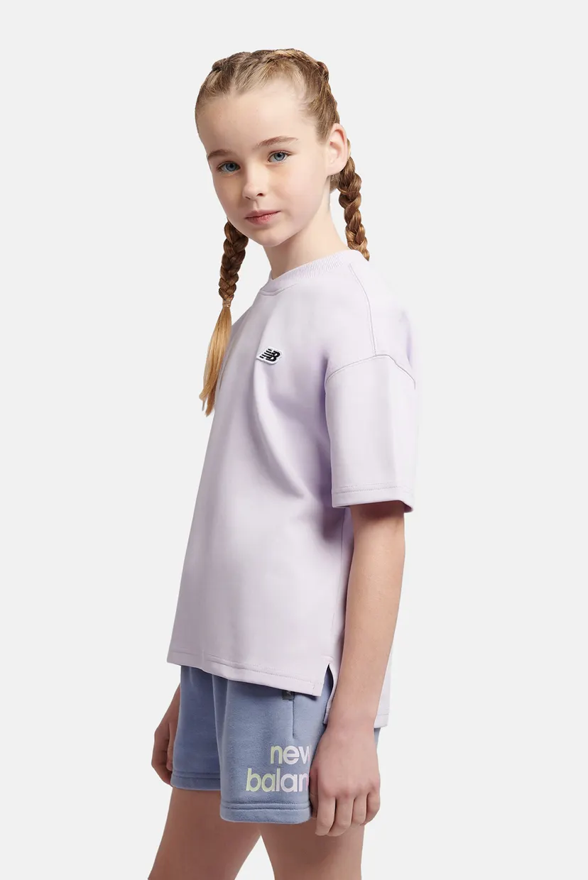 Детская розовая футболка Premium Cross Neck 4