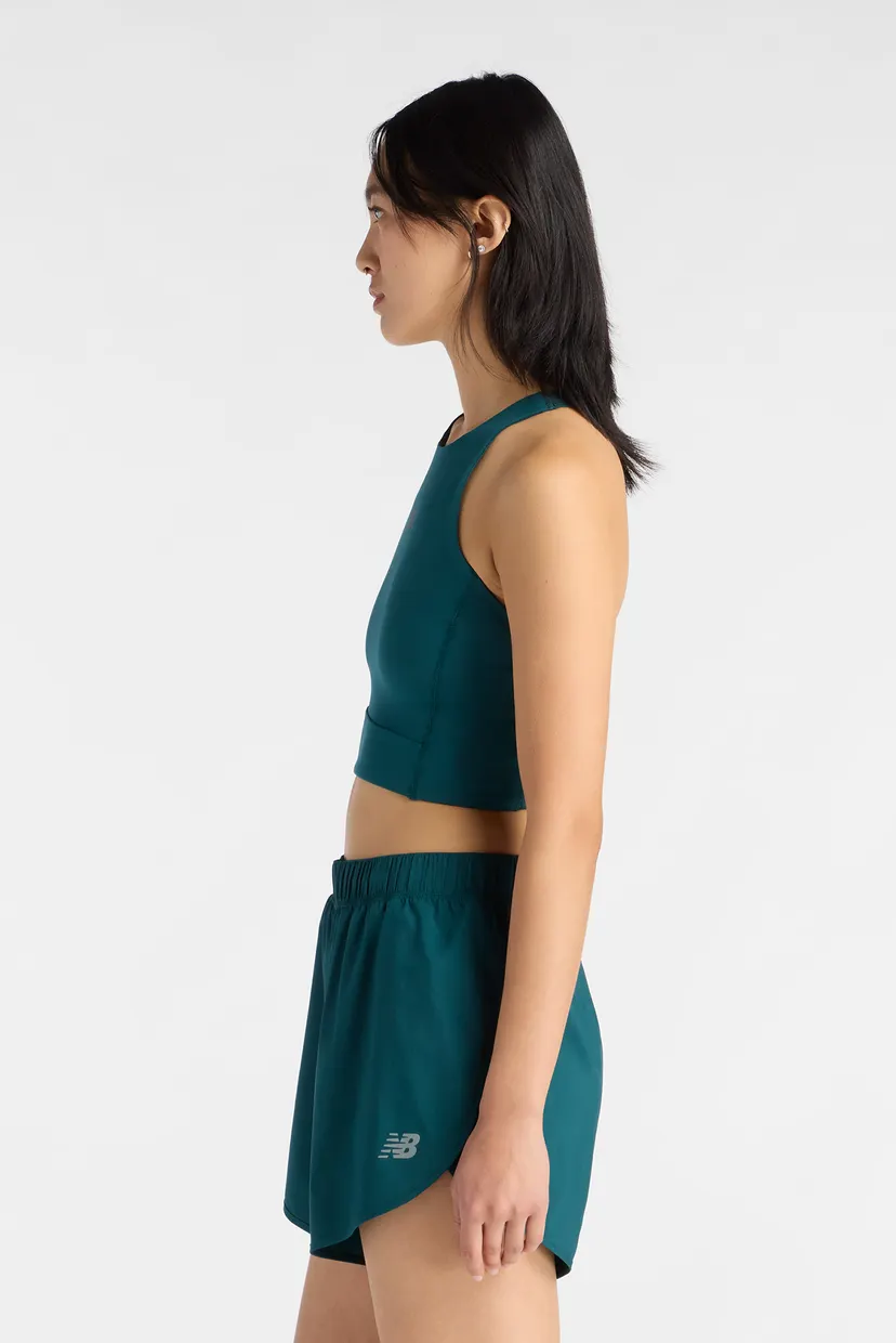 Женский бирюзовый топ NB Sleek Storage Race Crop 4