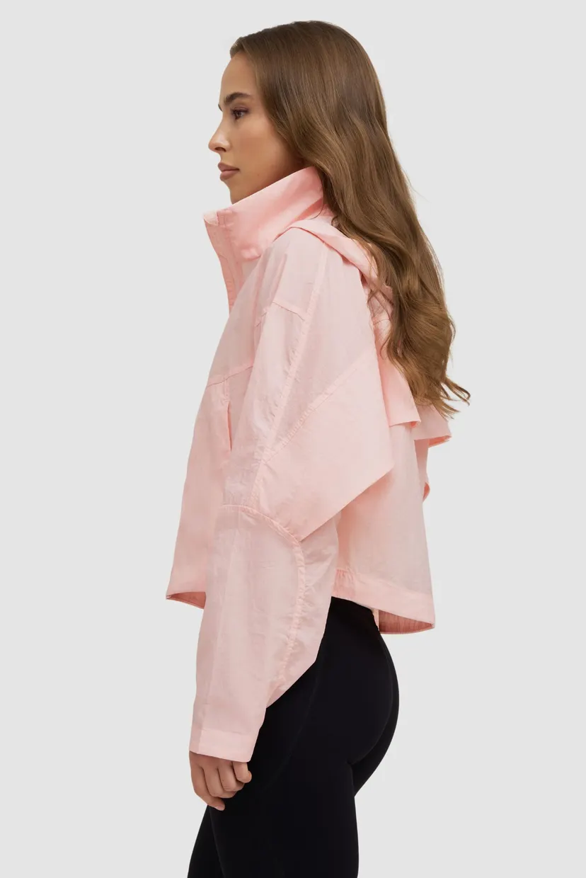 Жіноча рожева вітровка windbreaker 4