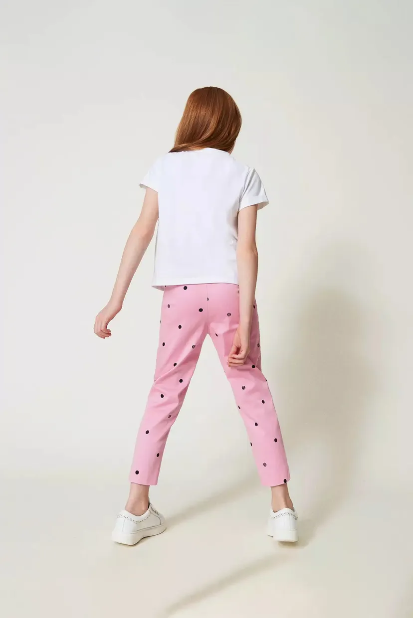 Детские розовые брюки TWINSET Girl 5