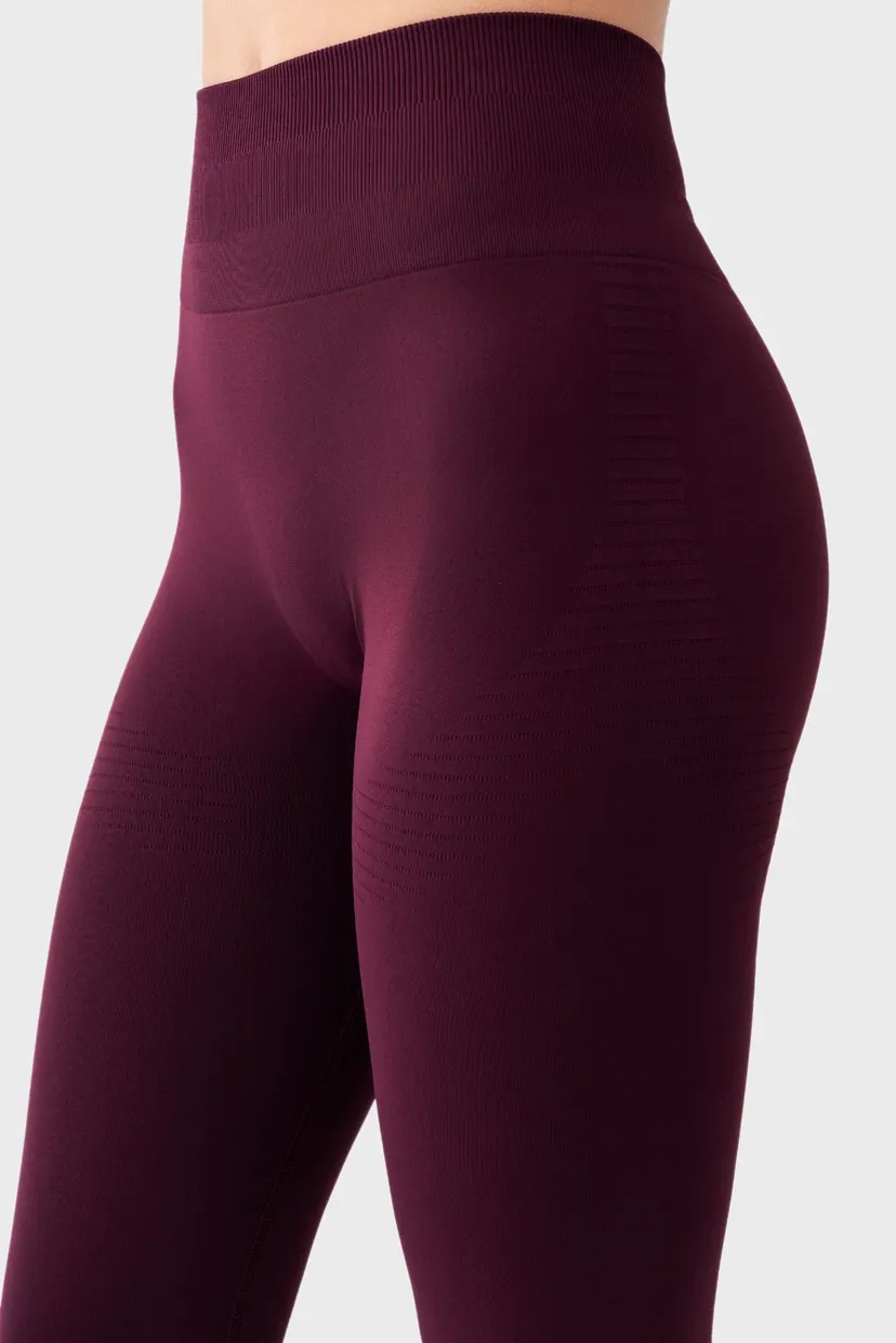 Женские бордовые леггинсы Leggings 9