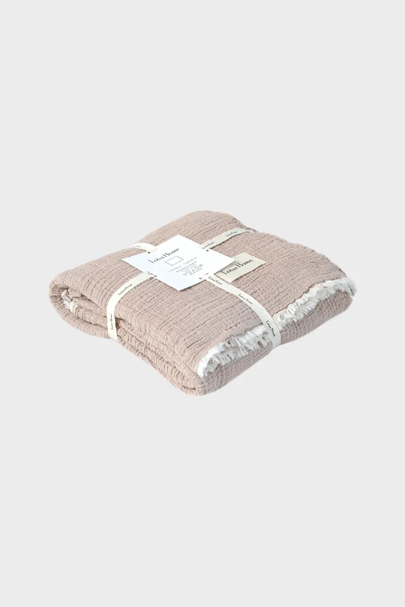 Покрывало - Larna muslin beige 200*220 см 4