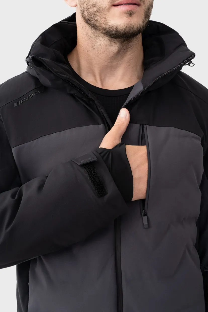 Мужская темно-серая горнолыжная Куртка Jacket 8