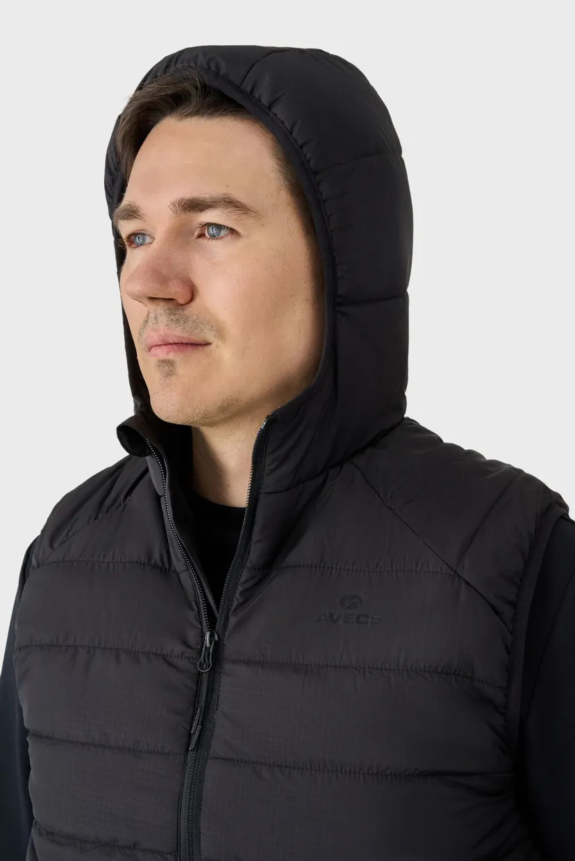 Чоловічий чорний жилет vest 7