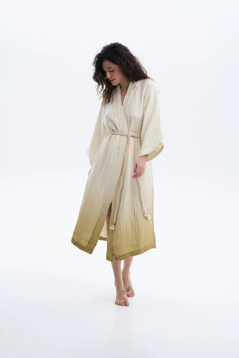Жіночий халат Nitra muslin green 3