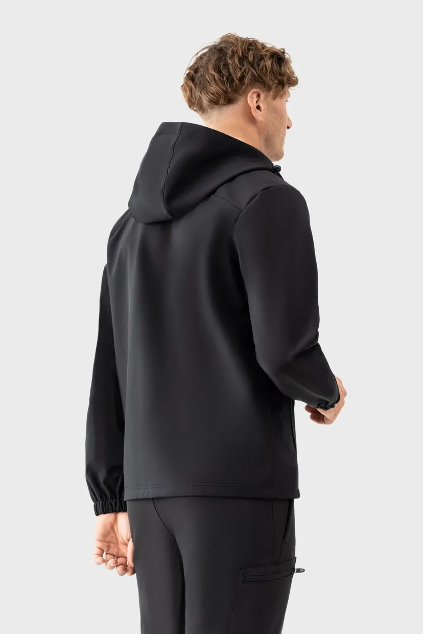 Чоловіча чорна вітровка windbreaker 3