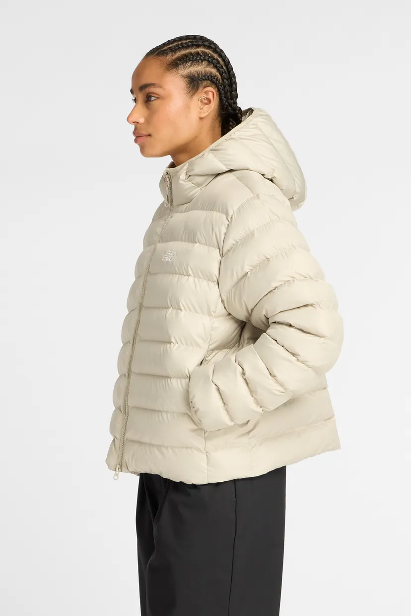 Жіноча бежева куртка Sport Essentials Hooded Puffer 3