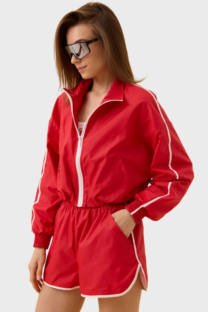 Женская красная ветровка Olympics team 3.0 full zipper 5