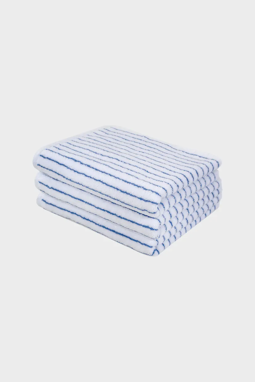 Рушник Готель Premium - Microcotton Stripe White-Blue 70X140 550 г/м² 7