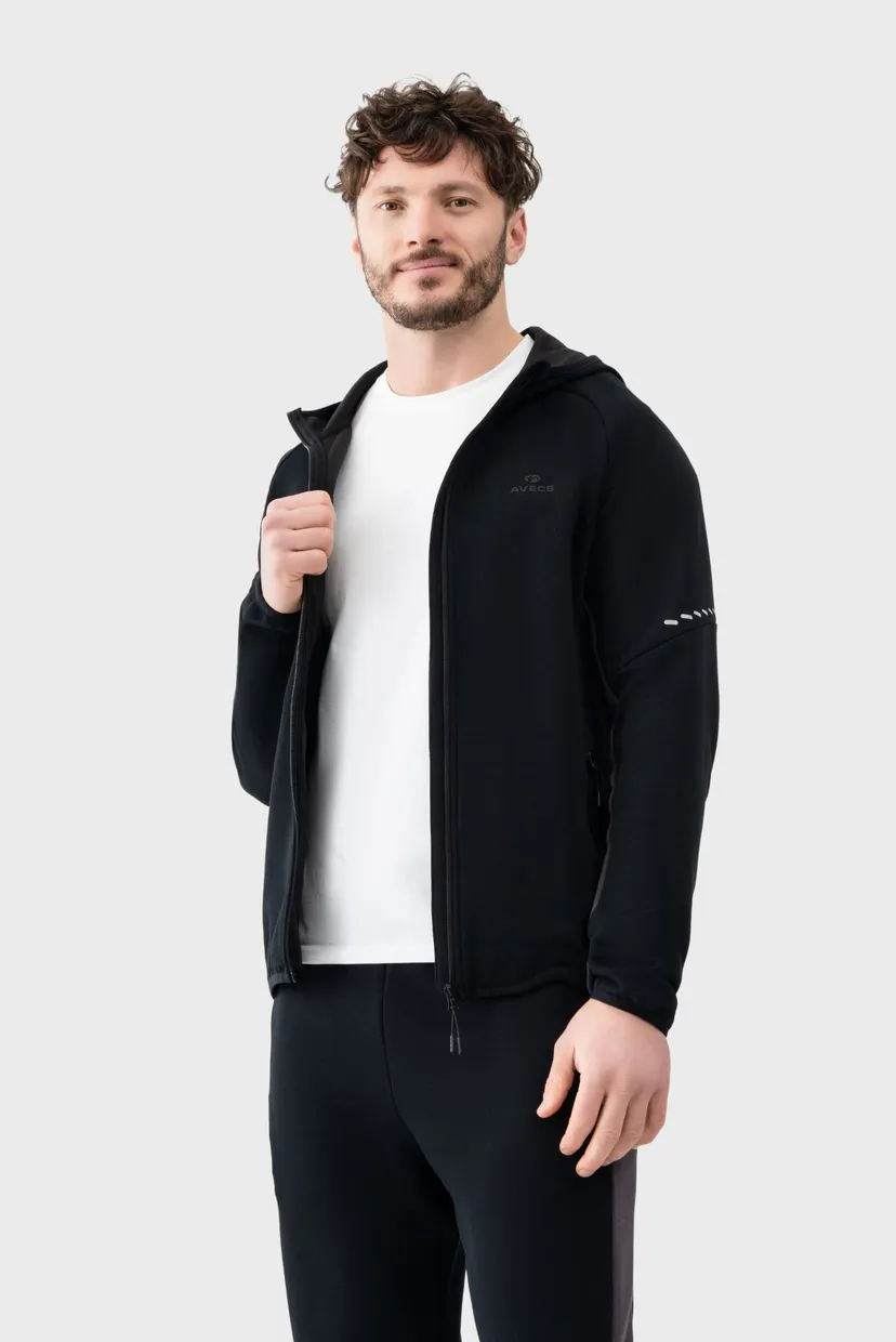 Чоловічий чорний Спортивний костюм (кофта, штани) Tracksuit 4