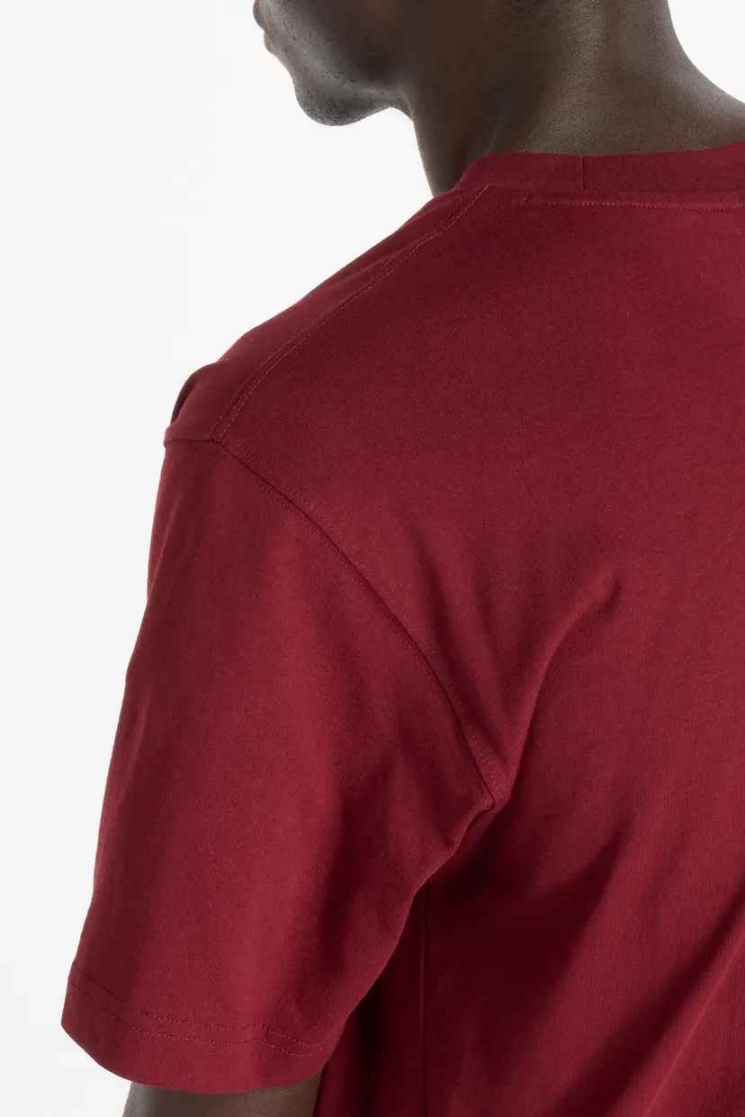 Чоловіча бордова футболка Athletics Cotton 5