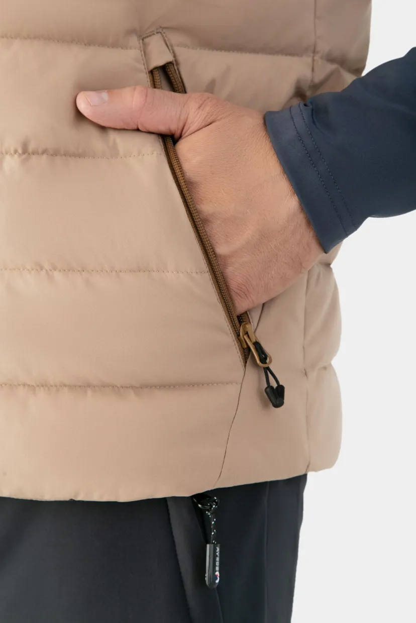 Чоловічій коричневий жилет Vest 7
