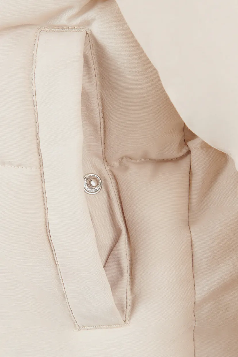 Дитяча бежева куртка WIDE BAFFLE PUFFER COAT 4