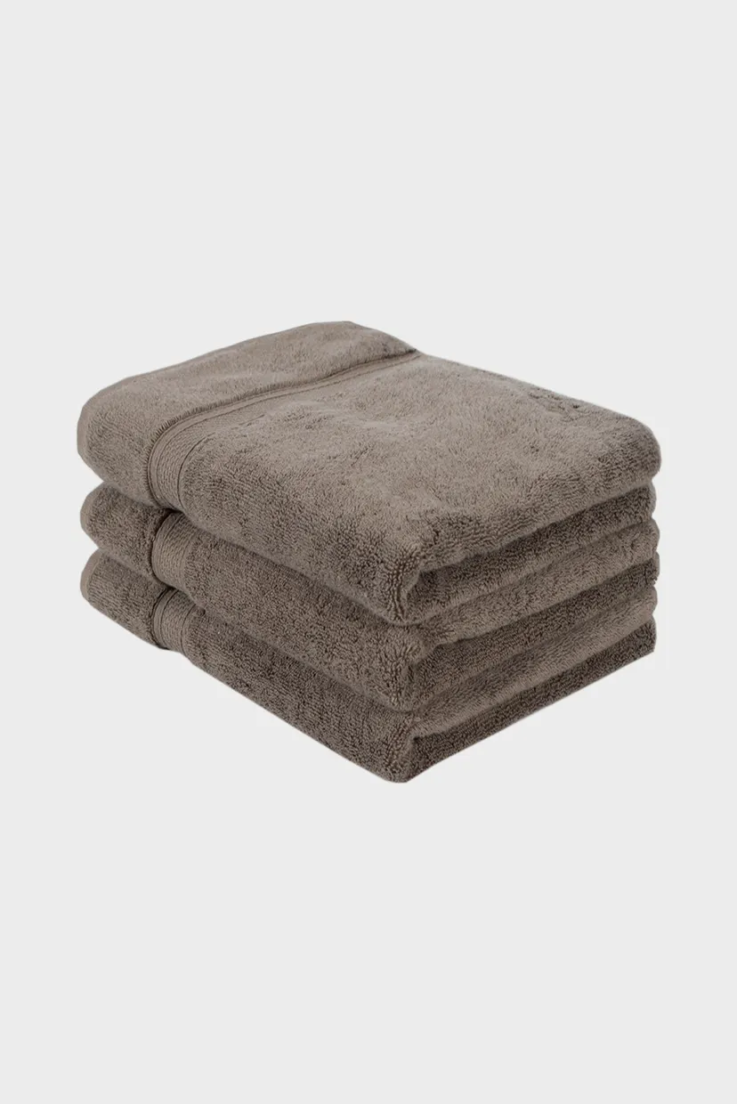 Полотенце махровое - Grand soft twist brown коричневый 90X150 6