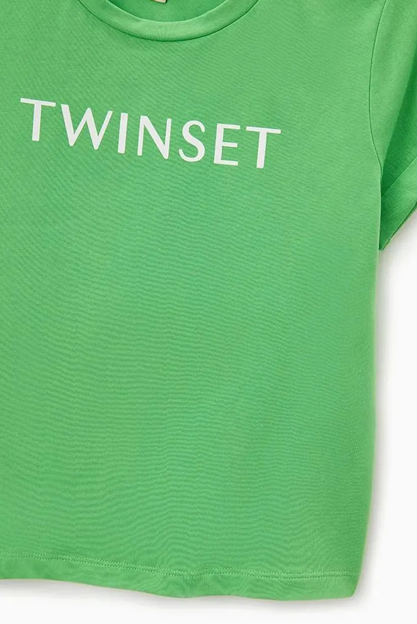 Дитяча зелена футболка TWINSET Girl 3