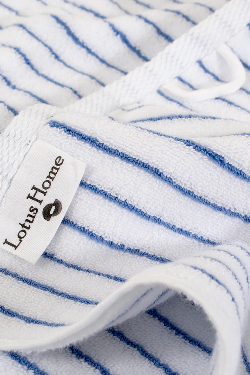 Полотенце Отель Premium - Microcotton Stripe White-Blue 70X140 550 г/м² 4