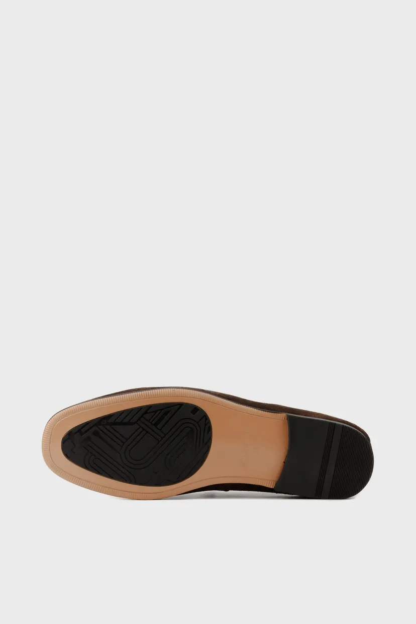 Чоловічі коричневі замшеві лофери 6