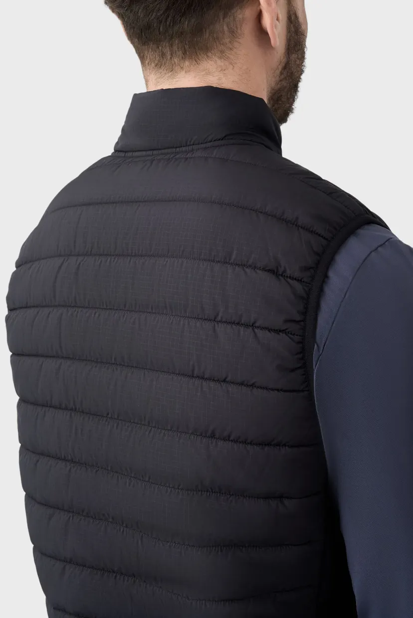 Мужской чёрный жилет vest 7