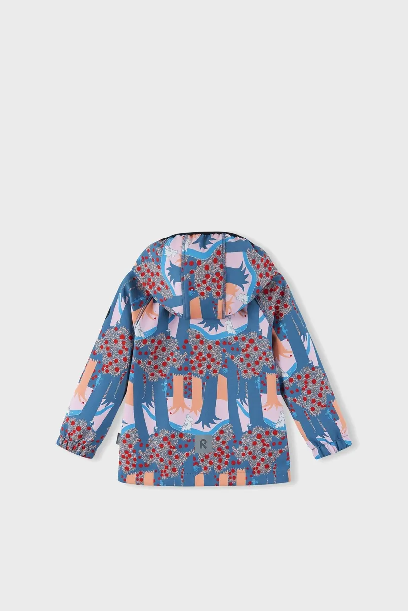 Детская синяя куртка Softshell Moomin Vantti 3