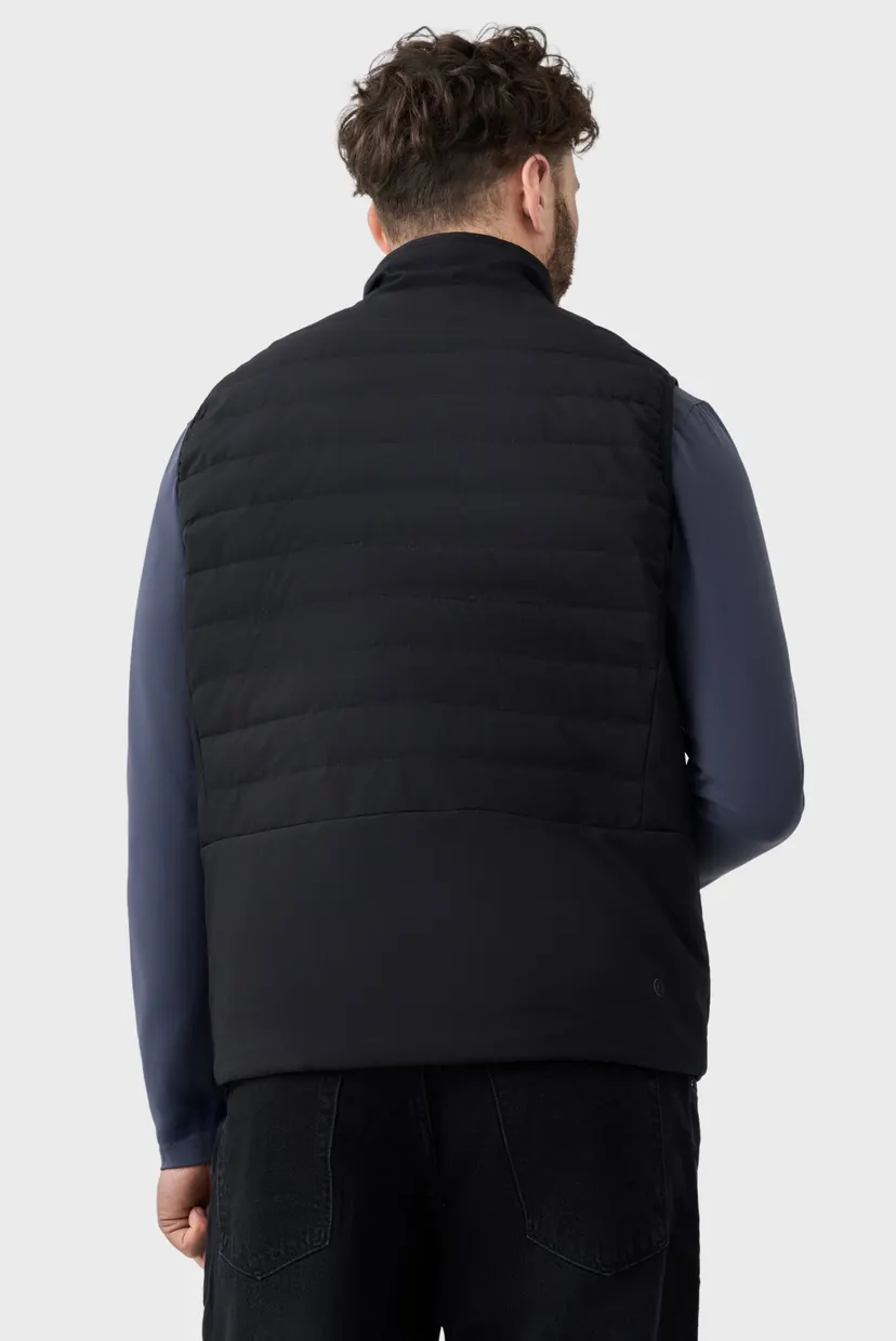 Чоловічий чорний жилет  vest 3