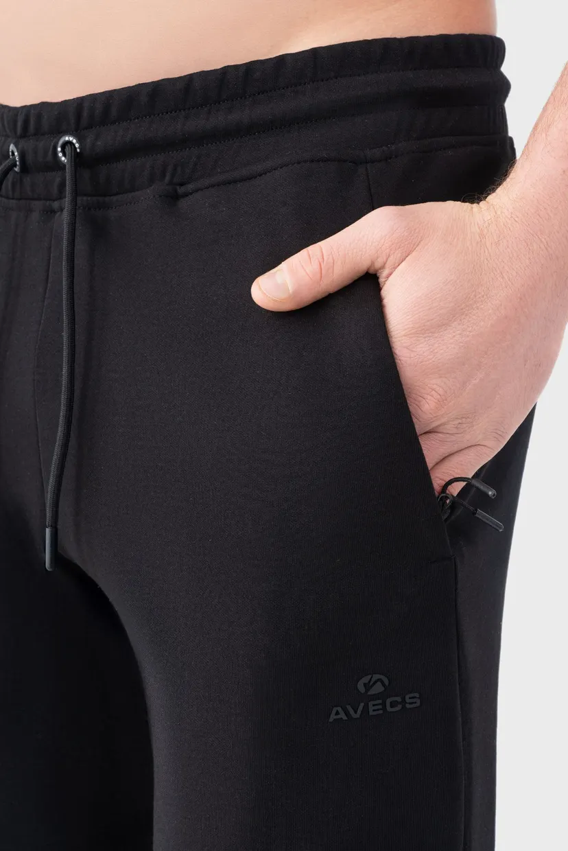Чоловічі чорні спортивні штани sweatpants 7