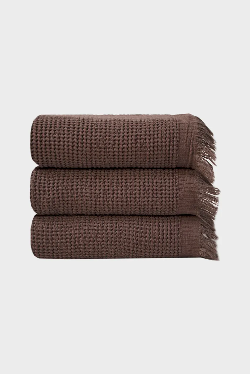 Рушник - Rius dark brown темно-коричневий 90X170 5