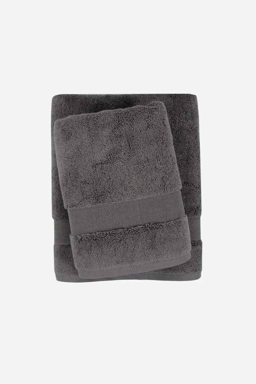 Полотенце махровое - Pearl графит 90X150 3