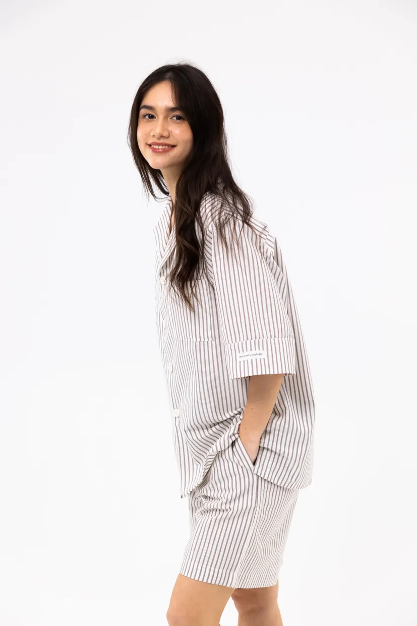 Піжама unisex - City Shorts коричневий 3