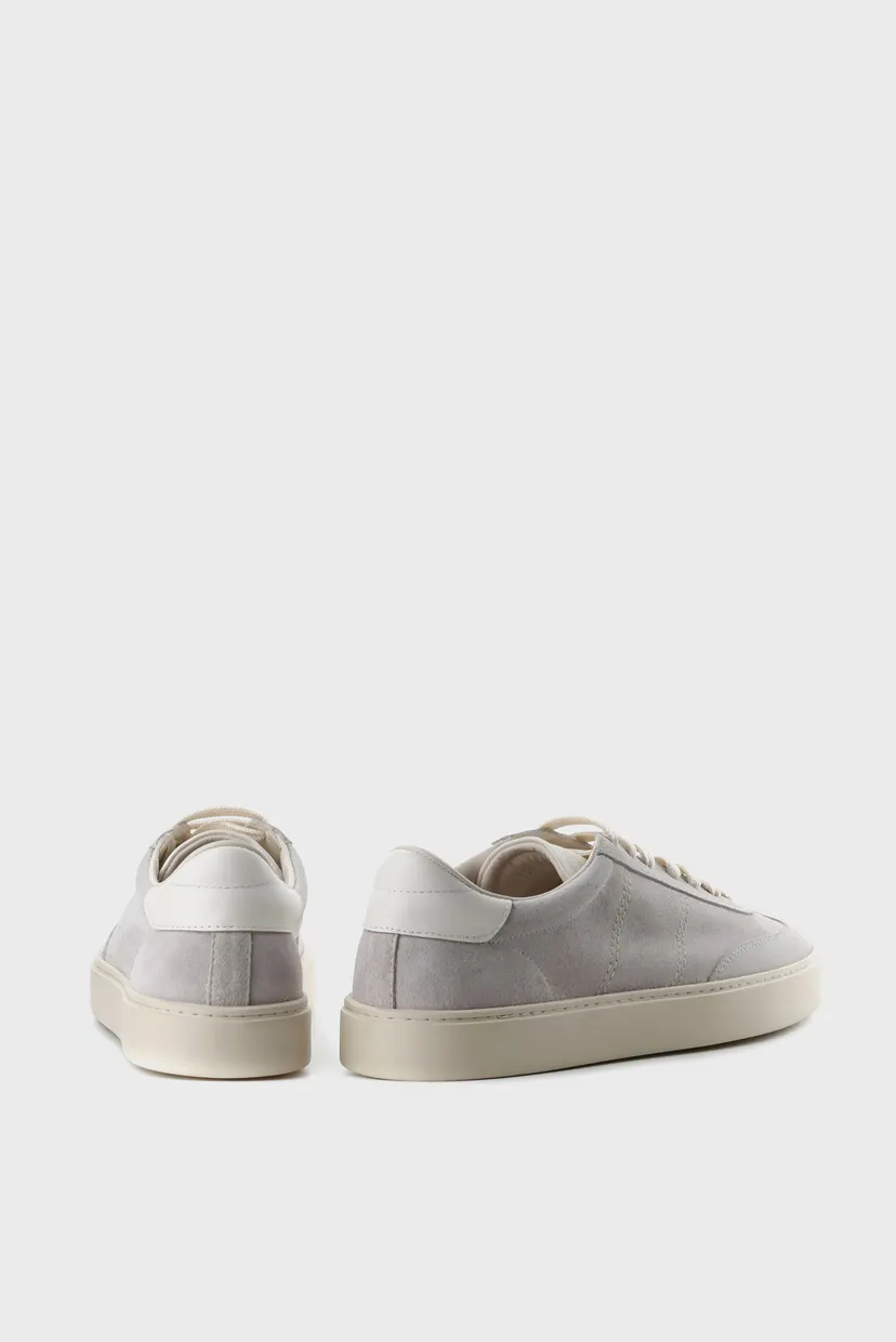Мужские серые замшевые кеды 4