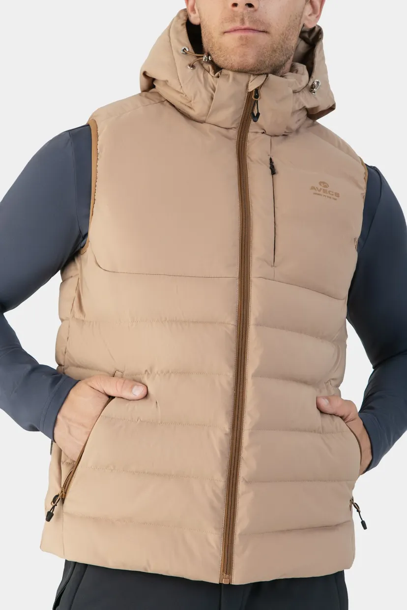 Чоловічій коричневий жилет Vest 5