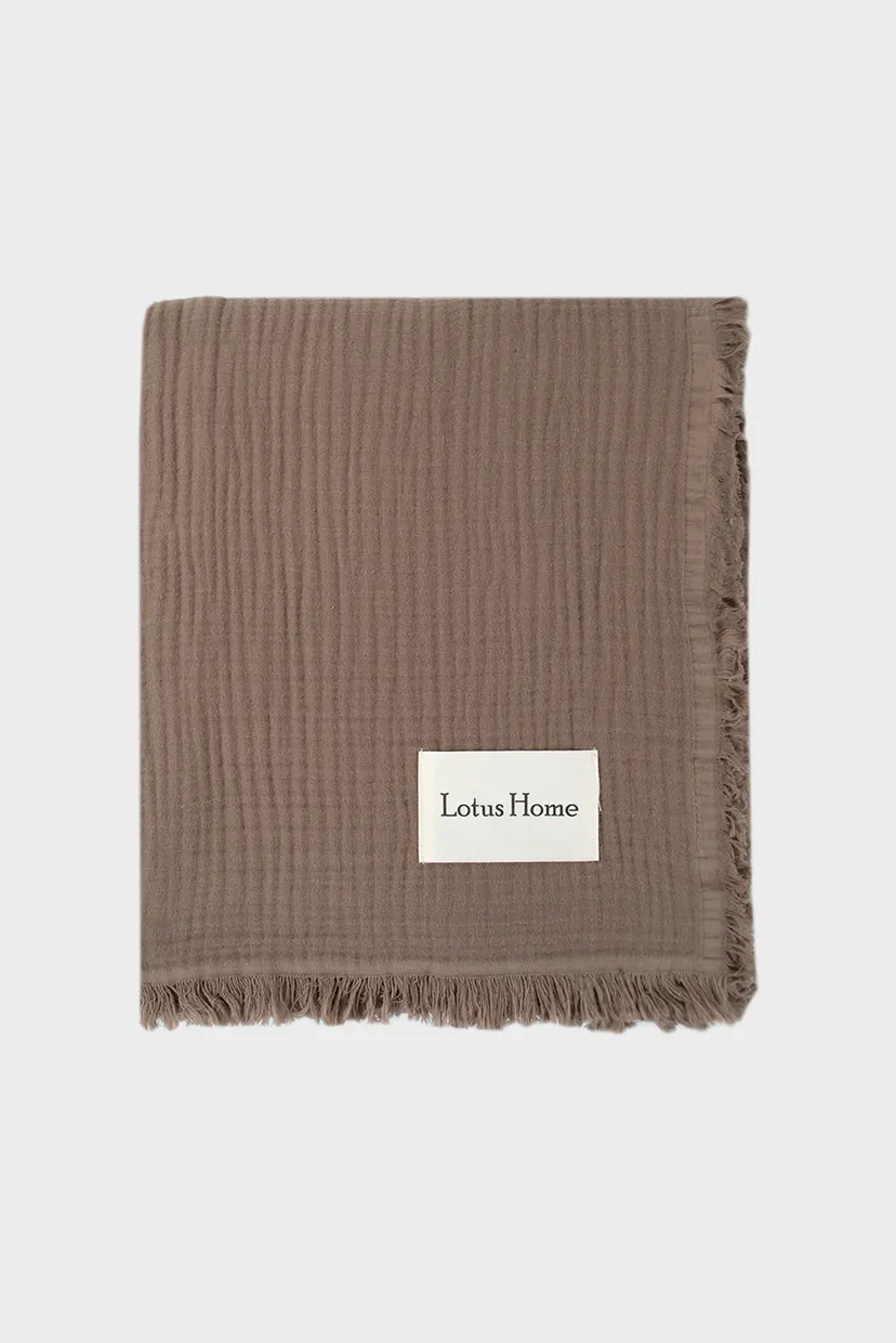 Покривало - Napa muslin brown 200Х220 5