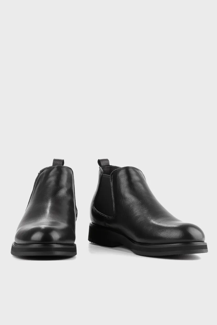 Чоловічі чорні шкіряні черевики 6