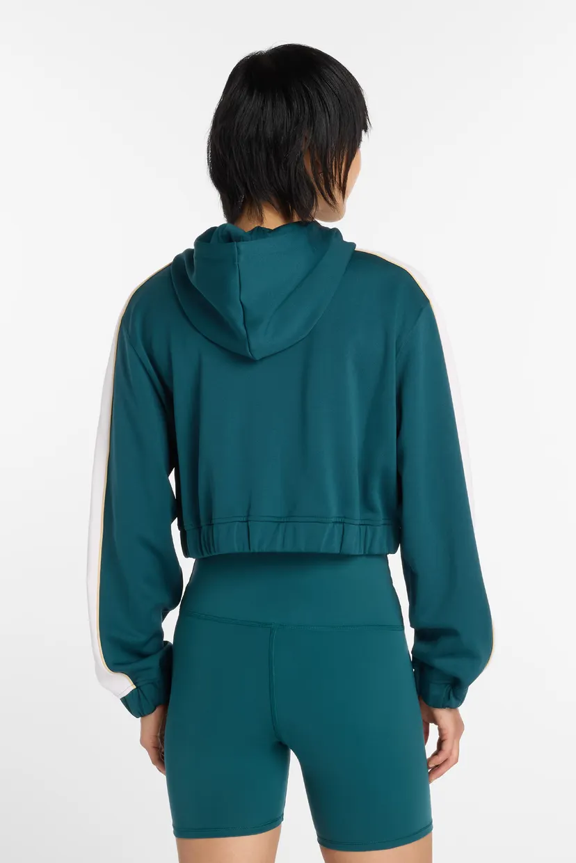 Женское бирюзовое худи  Interlock Full Zip 4