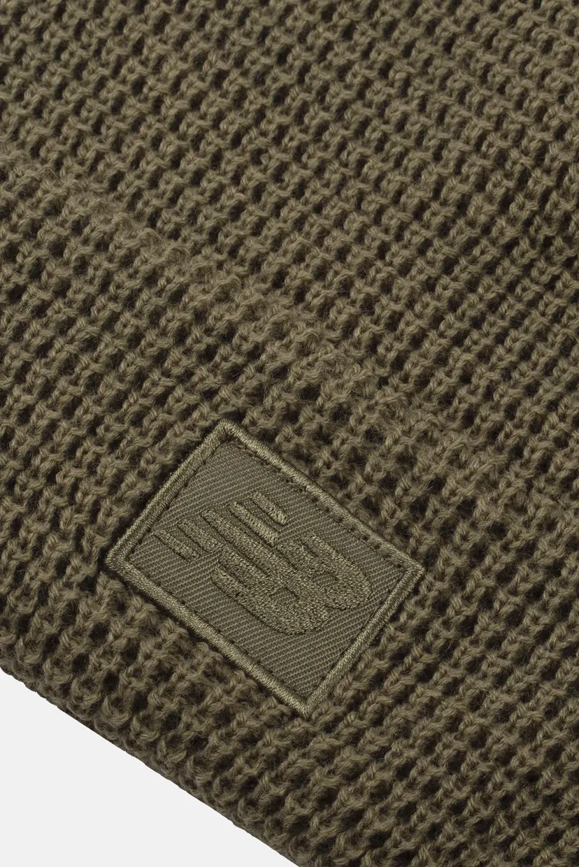 Темно-зелена шапка Waffle Knit 3