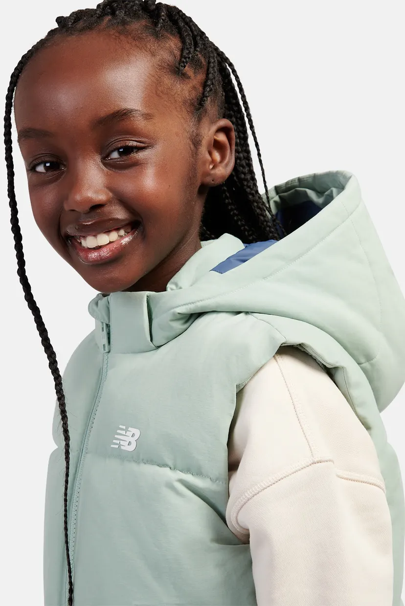 Детский мятный жилет WIDE BAFFLE SMALL LOGO 5