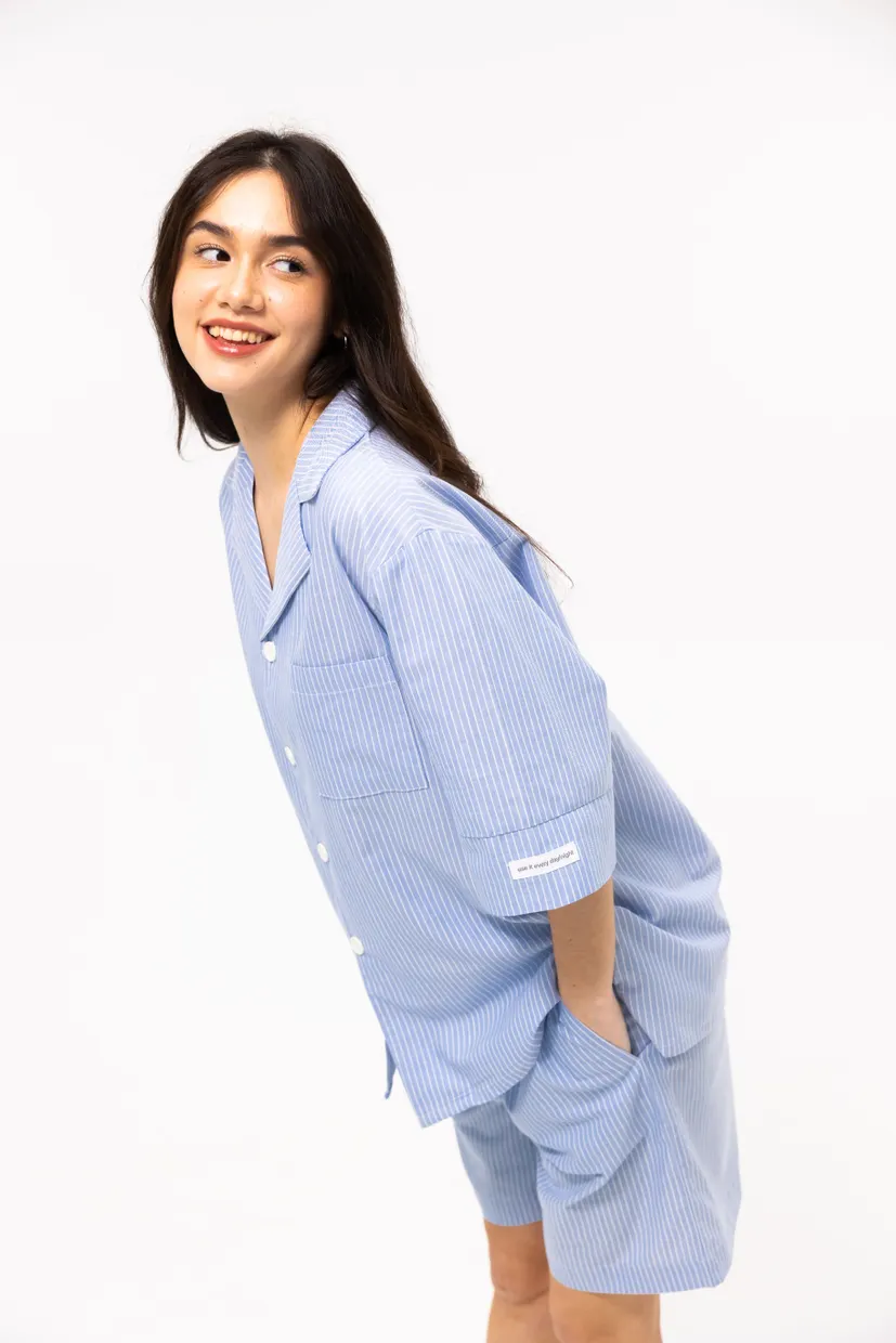 Пижама unisex - City Shorts голубой 3