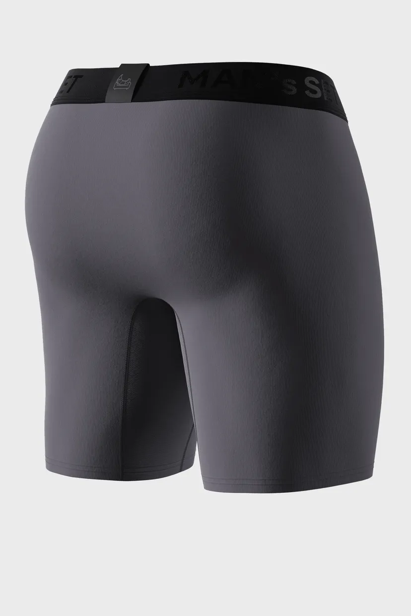 Мужские серые трусы, Anatomic Long 2.0, Black Series 4