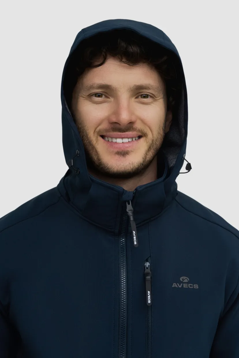 Чоловіча синя вітровка windbreaker 6