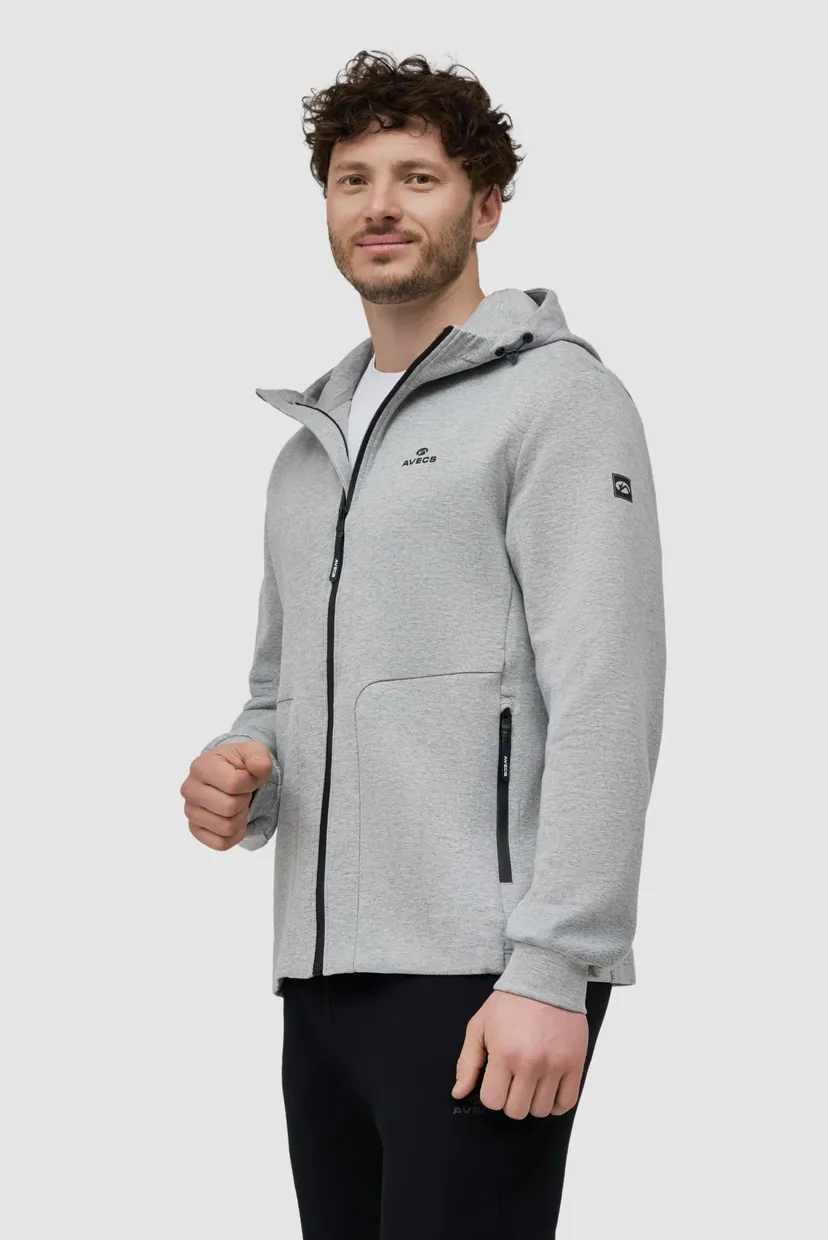 Мужской серый спортивный костюм  gym suit (кофта, штаны) 4