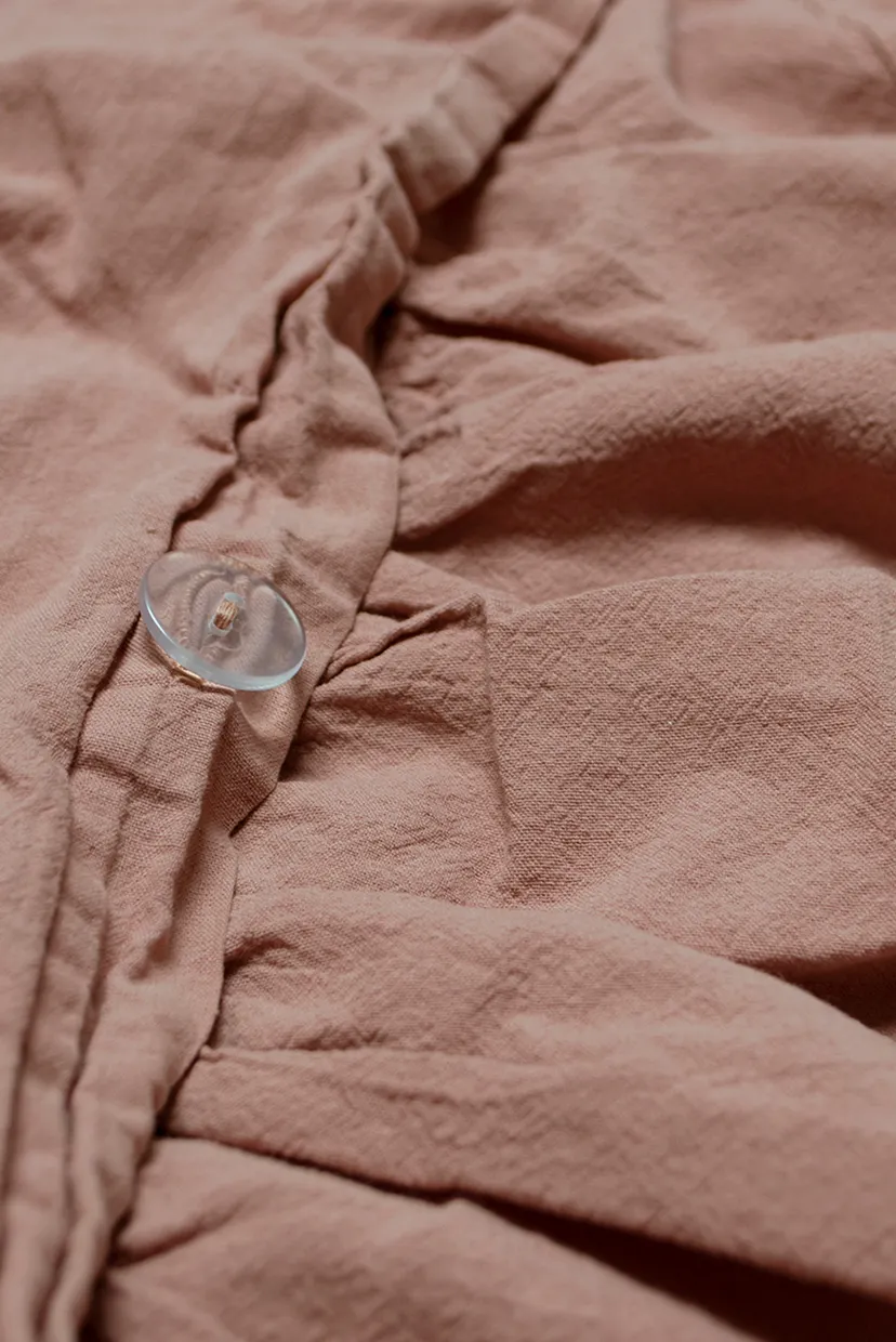Постільна білизна Washed cotton - Kansas fly пудровий євро 4