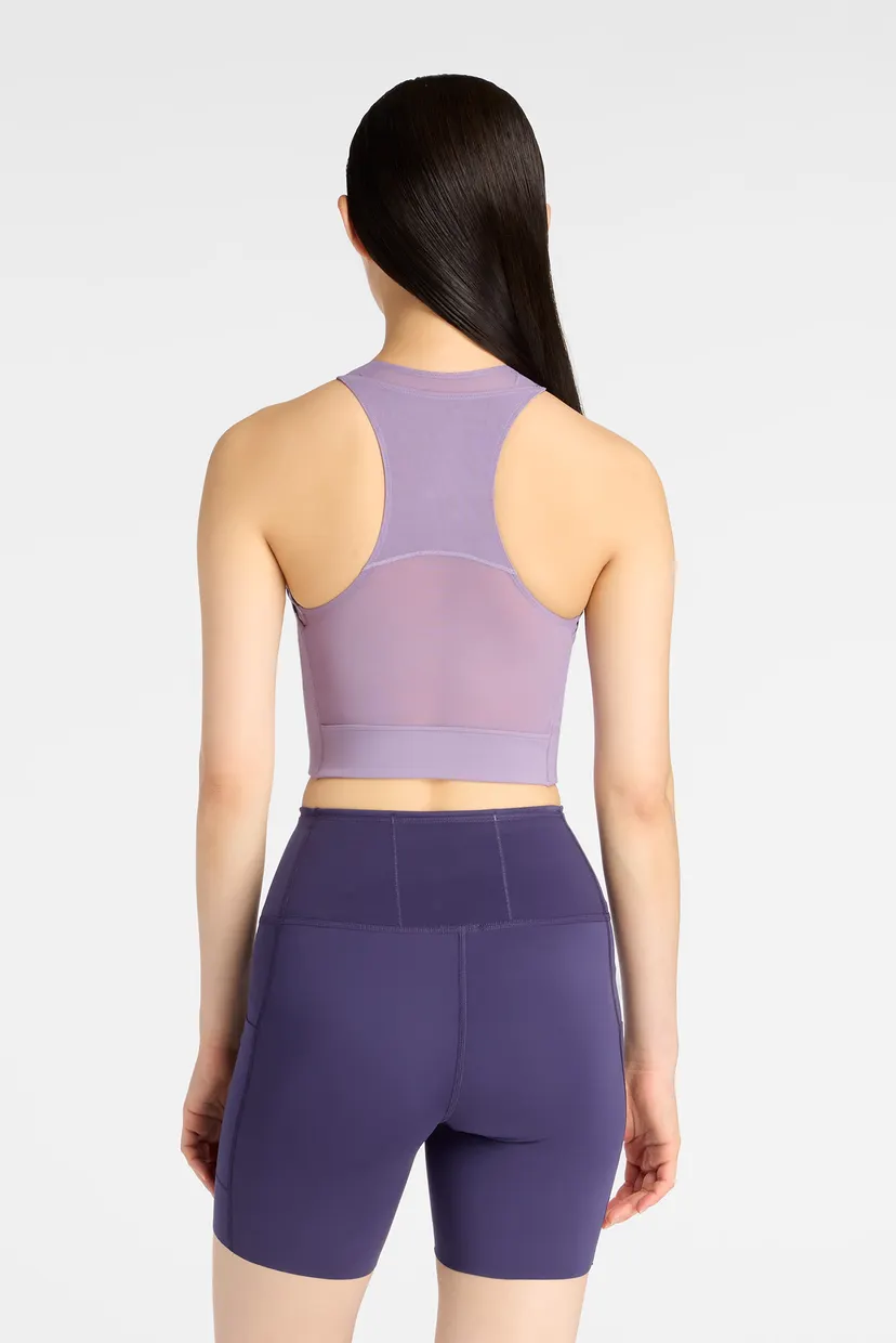 Жіночий бузковий топ NB Sleek Storage Race Crop 4