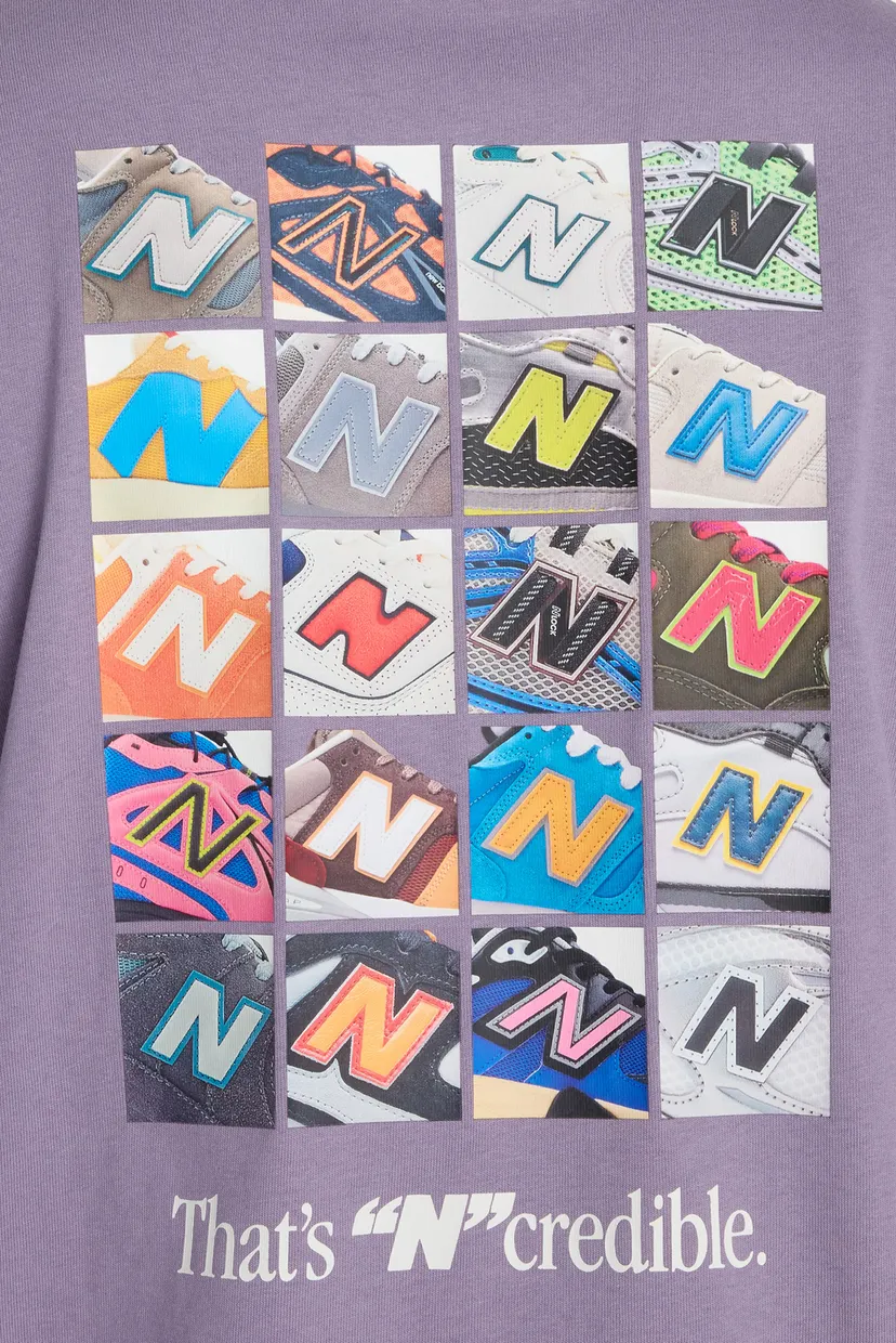 Чоловіча бузкова футболка N Collage 6
